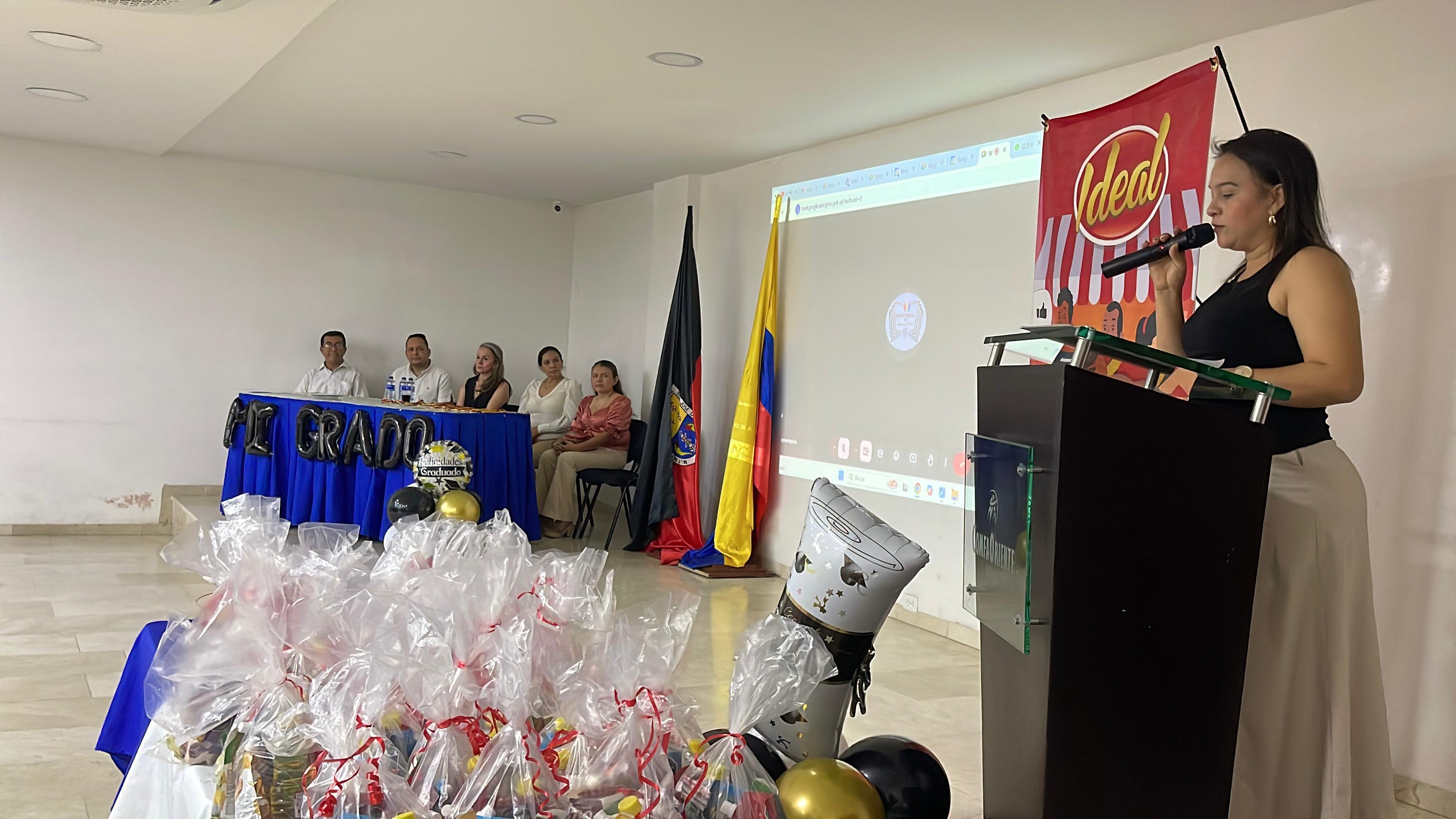Presentación durante la ceremonia